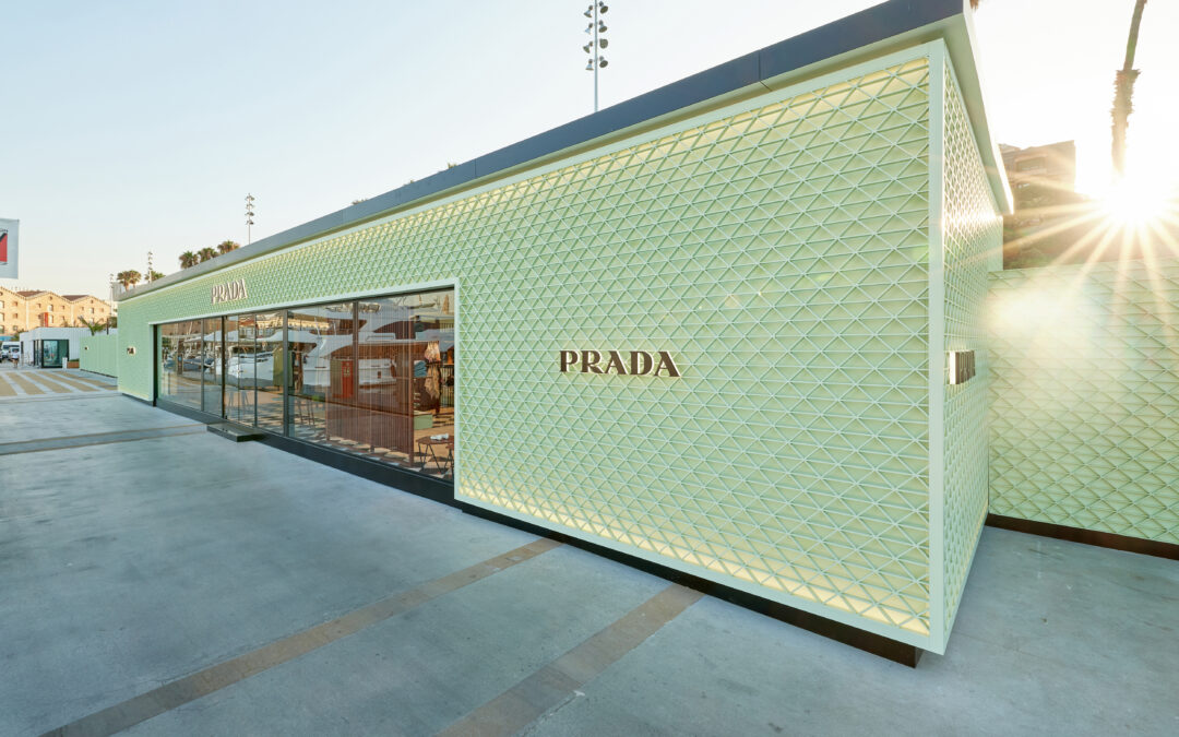 PRADA UNVEIL TEMPORARY BOUTIQUE IN MARINA PORT VELL BARCELONA